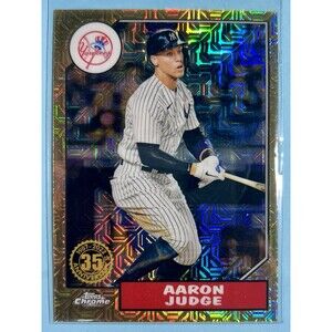 2022 Topps Aaron Judge NYY Yankees 1987 Chrome Silver Pack Mojo #T87C-37